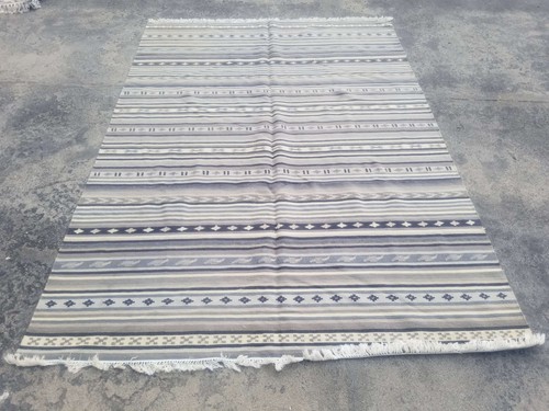Fine Vintage Traditional Hand Made Kattrup Wool Multicolor Rug 241x171cm