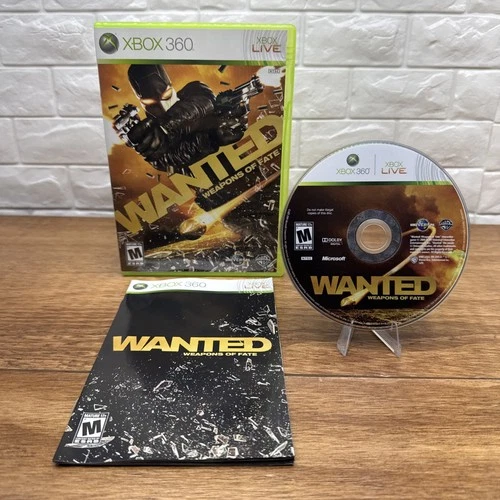 Wanted: Weapons of Fate (Microsoft Xbox 360, 2009) CIB Tested Working Free S/H
