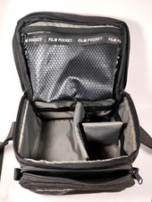 Tamrac Vintage Black Camera Bag Carrying Case With Shoulder Strap 8x7x6"