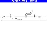 ATE Handbremsseile Handbremsseil Passend FüR Nissan Micra IV K13 K13_