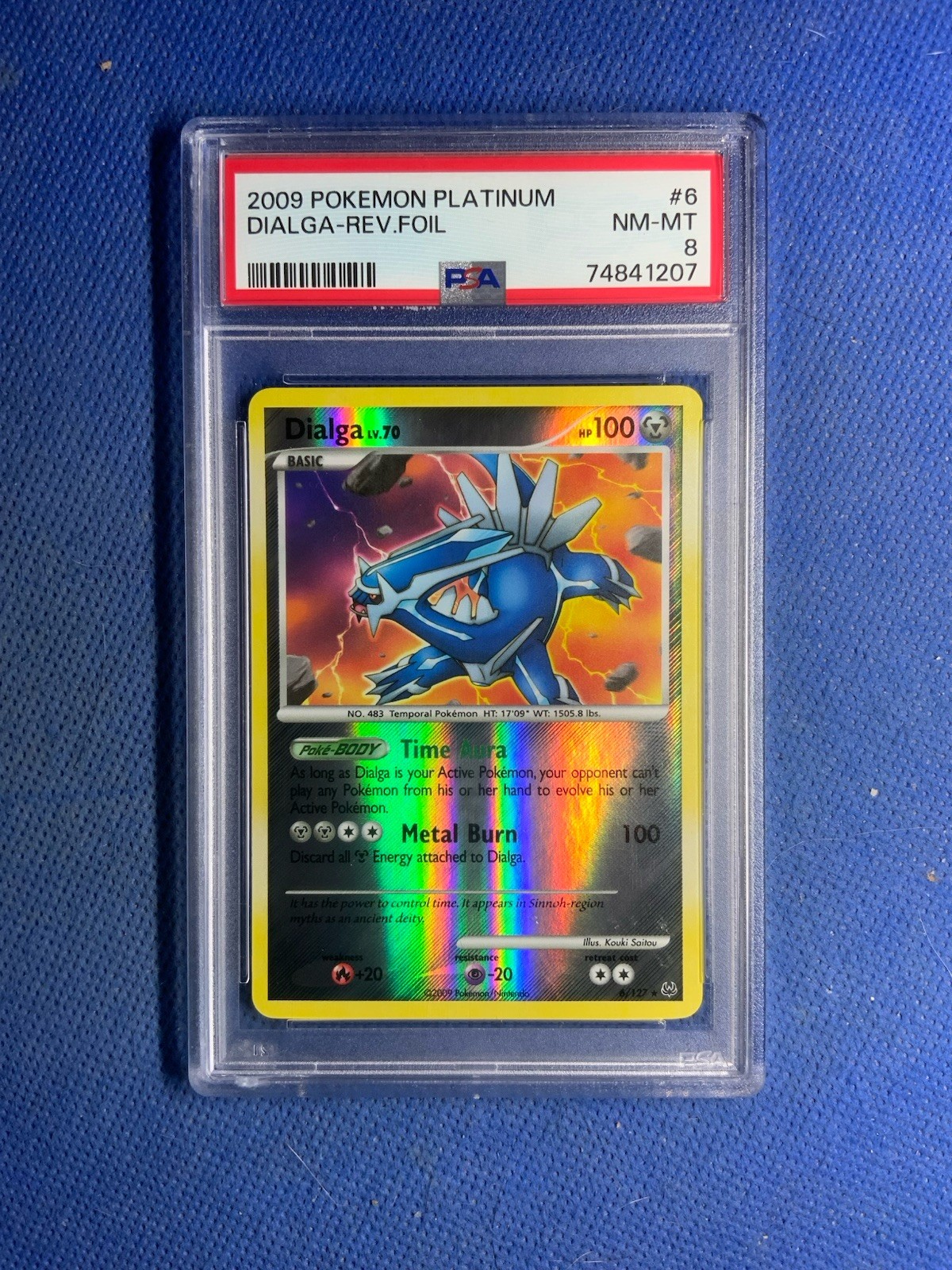2009 Pokemon Platinum #5 Dialga-Rev. Foil PSA 8