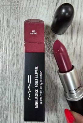 MAC Satin Lippenstift | 803 Captive | 3g/0,10oz | Neu Verpackt   Original