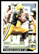 Sterling Sharpe 1992 Fleer #135 Packers NFL READ FREE SHIPPING AutographDen