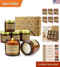 6 Pack Candles for Home Scented Aromatherapy Candle Gift Set for Women Soy Wa...