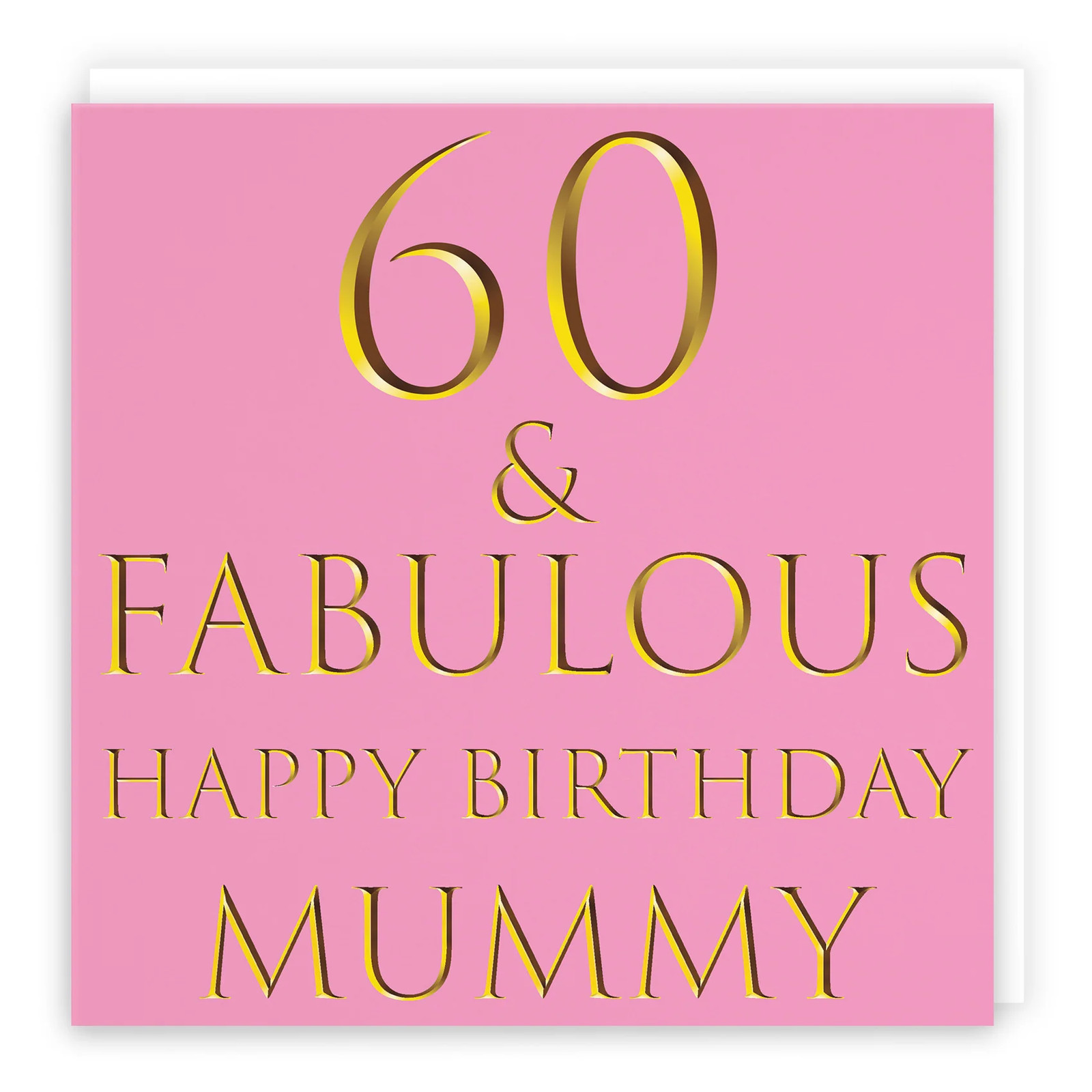 60th Mummy Birthday Card Fabulous
