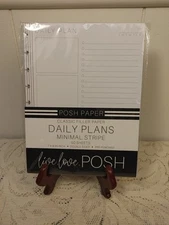 Live Love Posh DAILY PLANS CLASSIC Happy Planner FILLER PAPER 50 sheets