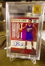 2015-16 Panini NBA HOOPS Hot Signatures Devin Booker  AUTO, RC 🤯 Beckett 9