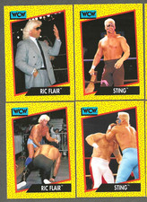 1991 Impel WCW Ric Flair and Sting 4 card lot
