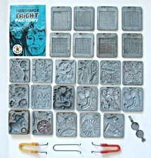 1960's Mattel Thing Maker Metal Mold Plate Lot of 25 Molds Tongs Booklet