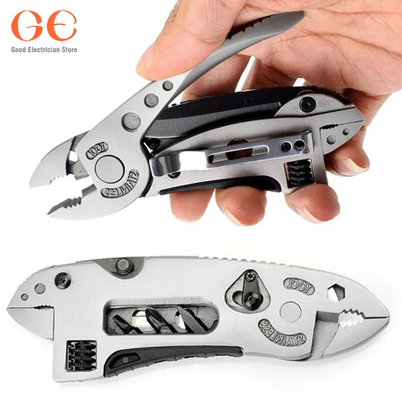 Multi-tool Set Knife Survival Purpose Adjustable Wrench Wire Cutter Pliers Tools Multi-tool Set Knife Survival Purpose Adjustable Wrench Wire Cutter Pliers Tools