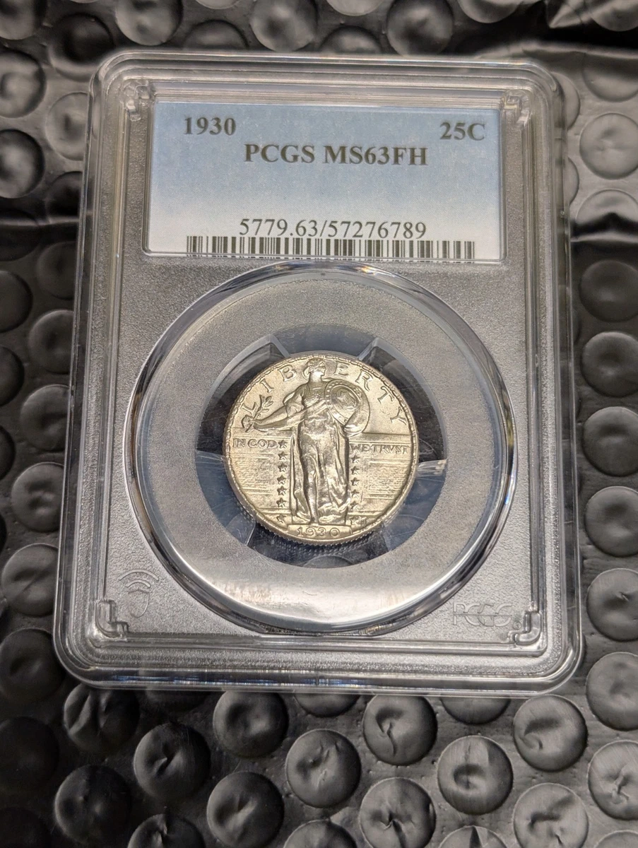 MS 63 Graded 1930 Year Standing Liberty US Quarters (1916-1930
