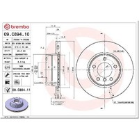 2X Bremsscheibe Vorne FüR BMW 5-Er E60 E61 3.0 03 Bis 10 Brembo M47D20 N52B30A