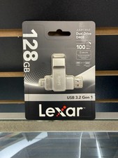 Lexar 128GB JumpDrive Dual Drive D400 USB 3.2 Gen 1 Type-C  Type-A Flas 44892 