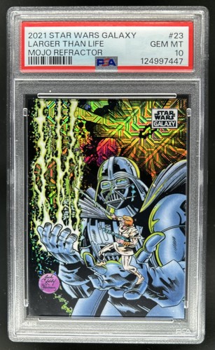 2021 Topps Chrome Star Wars Galaxy Larger than Life Mojo Refractor #/50 PSA 10