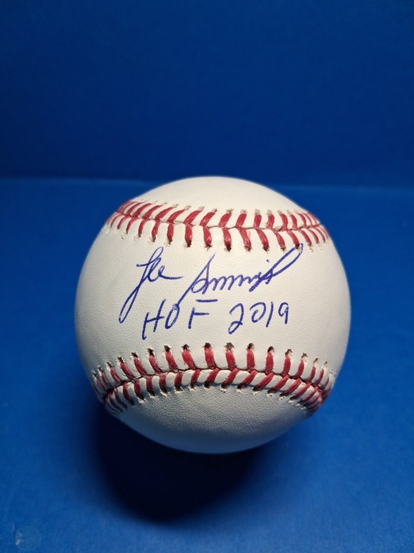 Lee Smith "HOF 2019"  signed OML baseball JSA. 2021 Tristar Platinum 33/36