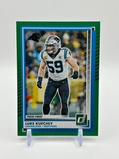 2025 Panini Donruss Luke Kuechly Press Proof Green #108 Carolina Panthers