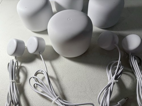Google NEST 4-Pack Bundle 1X H2D WiFi Router + 3X H2E Point OEM AC Power Cables - Picture 3 of 7