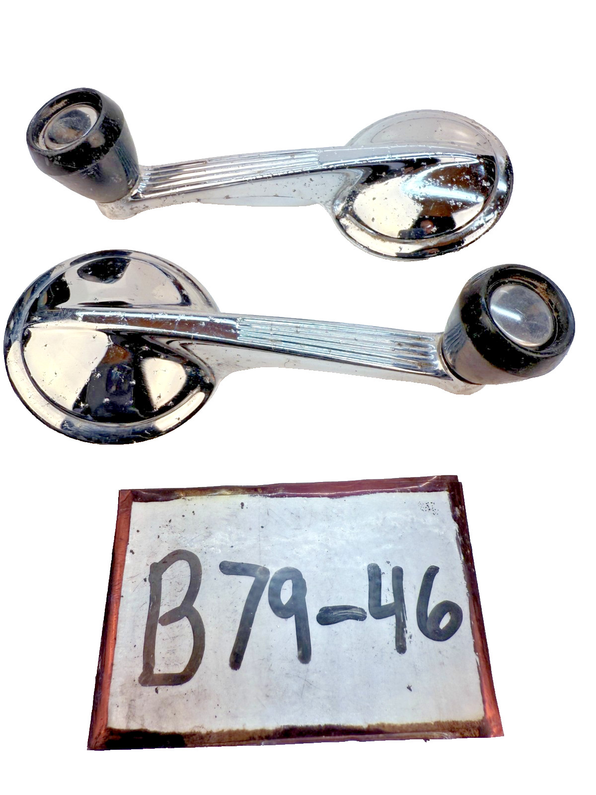1949 - 1962 Chevy Corvette Bel Air Impala PAIR Door Window Crank Handle B79-46
