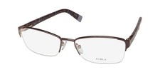 NEW FURLA VFU078 EYEGLASS FRAME METAL  PLASTIC RED 0K99 WOMENS SQUARE CAMBODIA