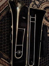 King Tenor Trombone with Mouthpiece and Hard Case Made in USA