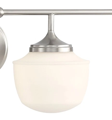 Minka Lavery 2574 Cornwell 4 Light 32"W Vanity Light - Nickel - Picture 6 of 7