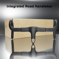 Full Carbon Fiber Integrated Road Bicycle Handlebar 400-440mm with Stem Drop Bar