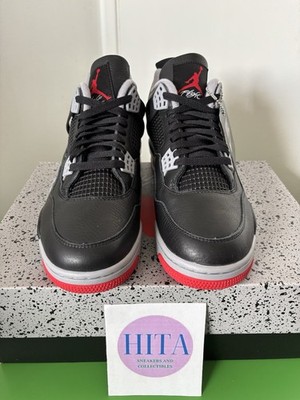 Size 11 - Air Jordan 4 Retro Bred Reimagined 2024 Black Varsity
