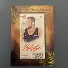 2019 Topps Allen & Ginter Kyle Snyder Mini Red Ink Auto 4 /10