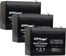 12v 10ah Sla Rechargeable Battery - F2 Terminals Pack Of 3