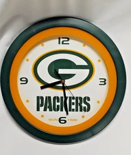 Green Bay Packers vintage Sun Time Clock  RARE