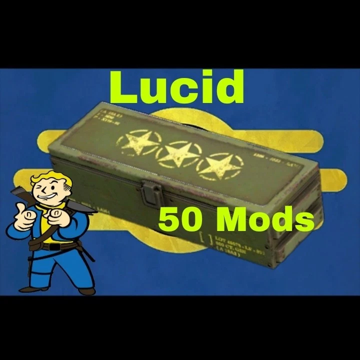 Xbox One S|X Fallout 76 Lucid Mods 50 Total For Armor Or Scrapping to Learn