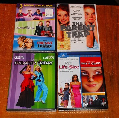DISNEY DVD: LIFE-SIZE/GET CLUE, FRIEKIER FRIDAY, PARENT TRAP, 3-MOVIES: NEW