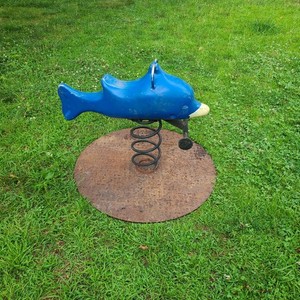 Vintage Spring Playground Dolphin Spring Rider