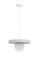 Pendelleuchte Esszimmer Glas Kugel Blendarm Ø30 Cm Weiß E27 HäNgelampe KüChe