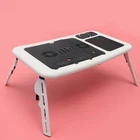 Multi-function Laptop Stand Folding Computer Desk USB Cooling Laptop Desk