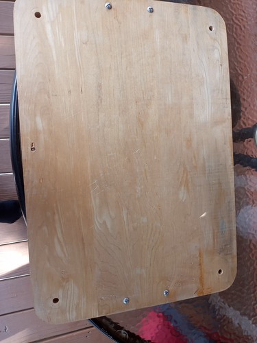 Vintage Wooden Carving Board With Meat Holding Spikes 20"x14"" - Picture 5 of 5