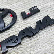 OVERLAY ! 2019 - 2025 FOR RAV4 LE Matte BLACK EMBLEM KIT REAR BADGE Accessories