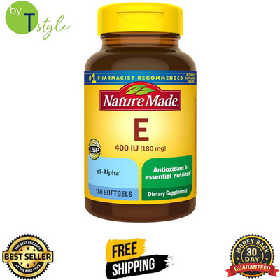 Nature Made Vitamin E 180 mg (400 IU) dl-Alpha, 180 Ct