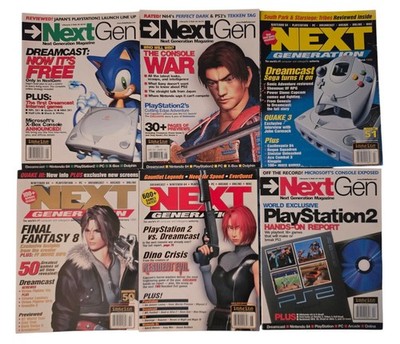Next Generation Magazine Lot (6)  Dreamcast PS2 Xbox PC Sega Saturn