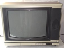 Parts Sony Trinitron KV-1997R CRT Color TV Wood Grain Retro Gaming Television