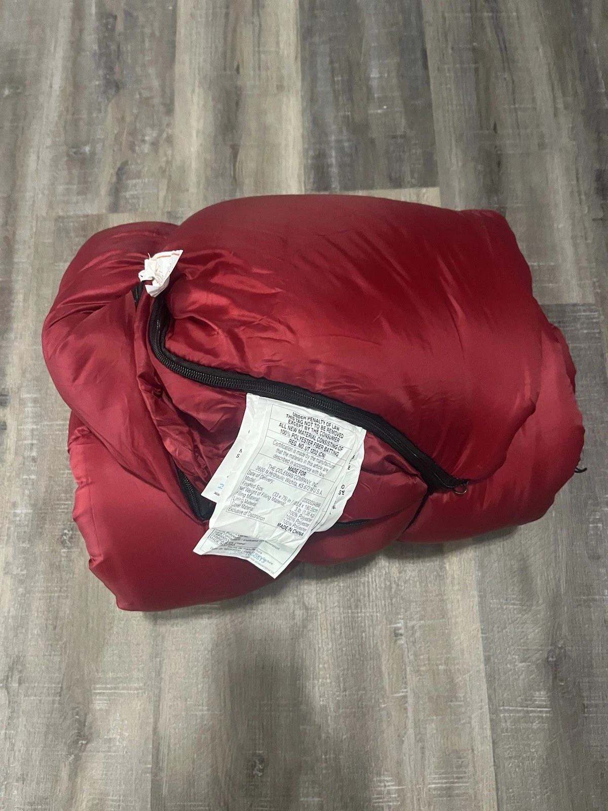 Coleman Palmetto Cool Weather Adult Sleeping Bag Unisex Model 2000034866 red