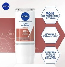 3X Nivea Desodorante Tono Natural Deo Mujer Clinical 96h Roll-on Deodorant NEW