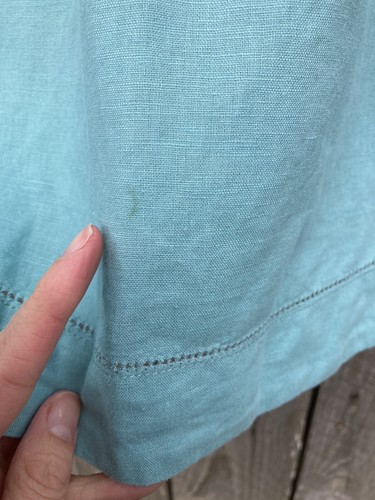 Cyrillus 9 months blue Shift Dress Designer French Boutique Pintuck K⭐️ - Picture 5 of 9