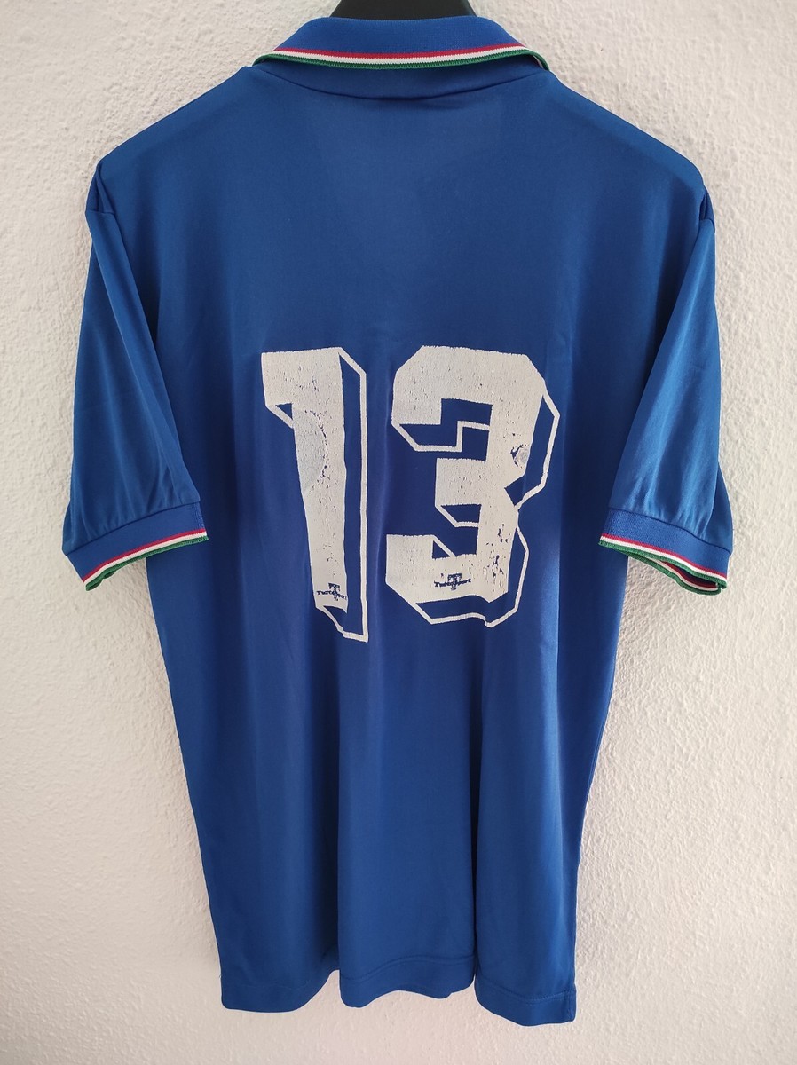 ITALY 1990 WC dorsal 13 camiseta shirt trikot maillot maglia L | eBay