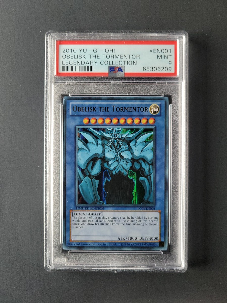 Yu-Gi-Oh! Obelisk the Tormentor LC01-EN001 PSA 9 MINT Legendary
