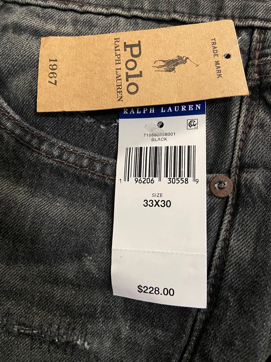 Polo Ralph Lauren Mens Black Sullivan Slim Fit Graffiti Patch