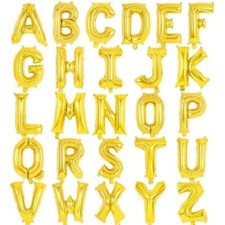 GOLD LETTERS BALLOONS 40 INCH