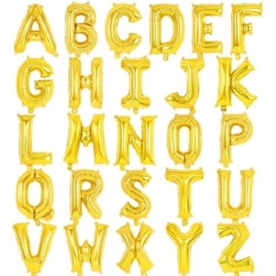 GOLD LETTERS BALLOONS 40 INCH
