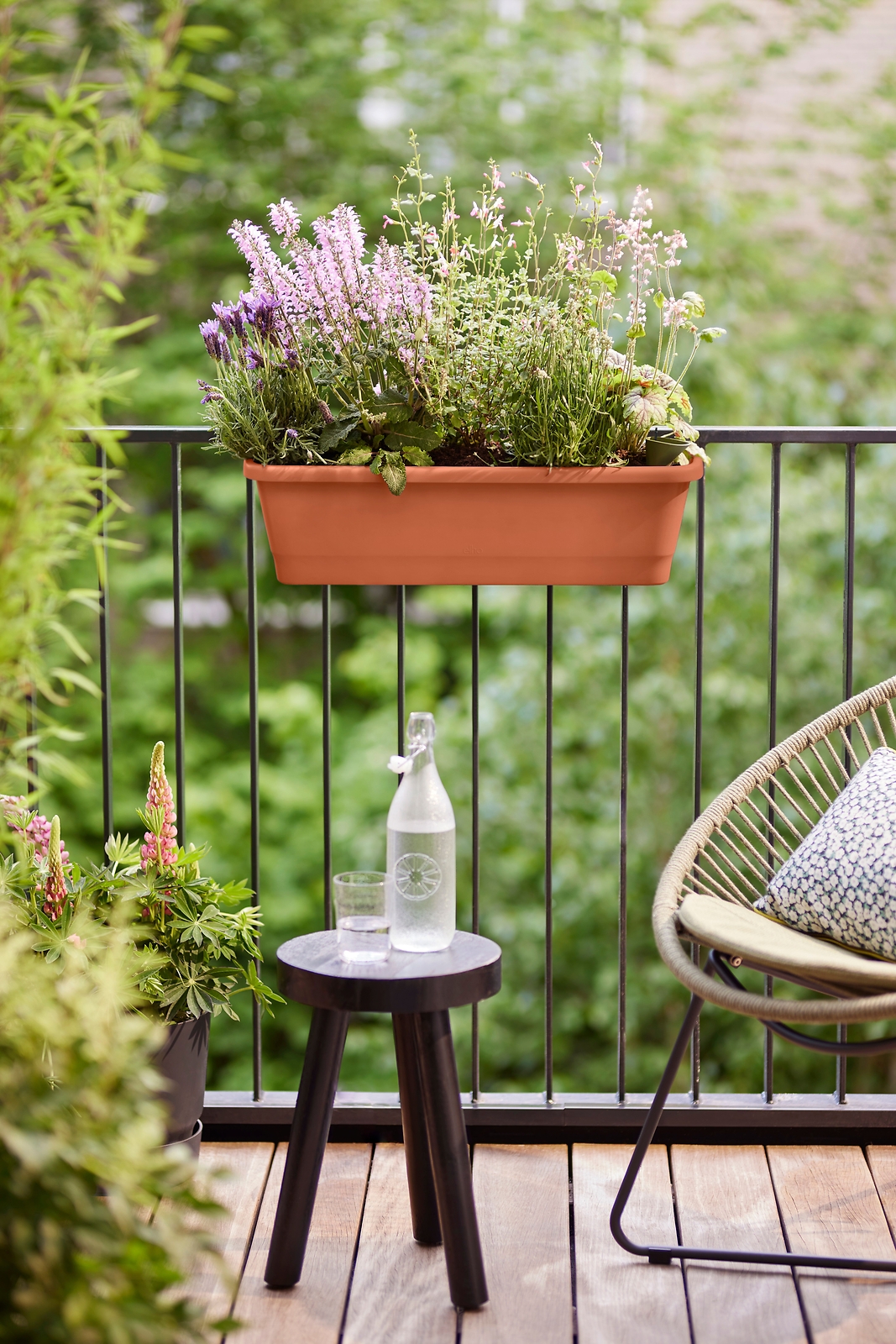 Fioriera Noa Balcony Trough Xl Terra elho