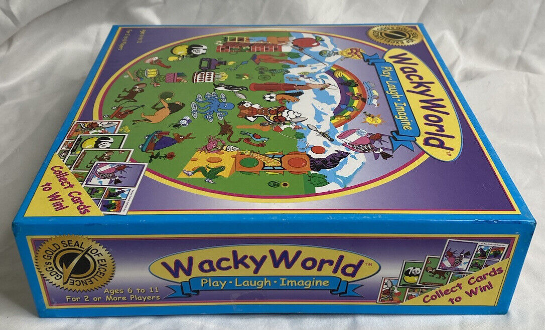 HARD TO FIND Wacky World Board Game for Kids Development Memory Game (SEE  PICS)